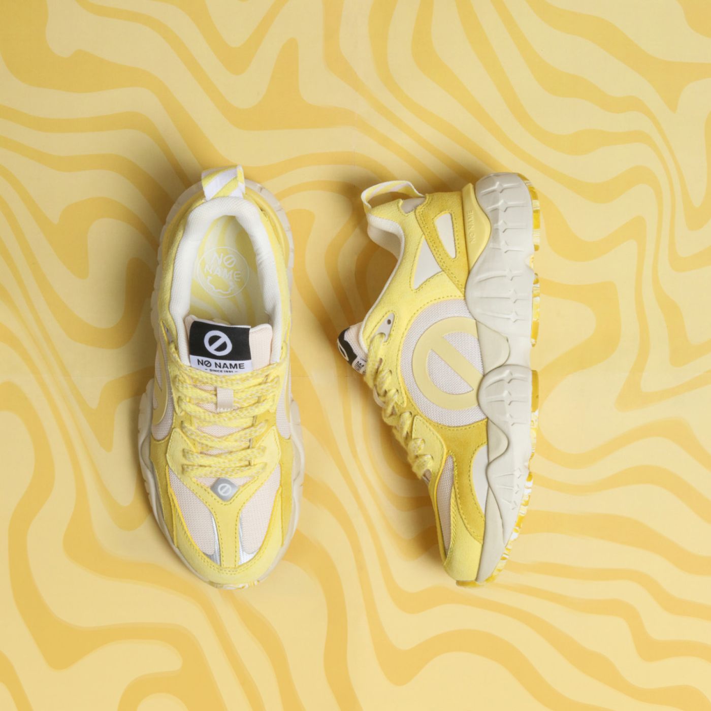 KRAZEE ICE CREAM - SUEDE/KNIT/SUED - JAUNE/SENTEUR VANILLE
